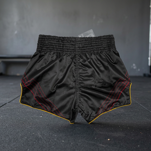 Pantalones Cortos de Muay Thai de Satén con Corte Lateral, Pantalones Cortos de Kickboxing con Cintura Elástica, Pantalones Cortos de Entrenamiento de Artes Marciales Unisex - Product Image 2