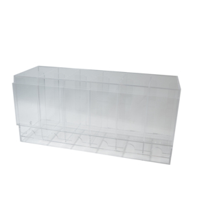 Expositor de Tarjetas Acrílico Transparente Preensamblado de Fábrica con 6 Ranuras para Paquetes de Sobres TCG - Product Image 6
