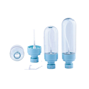 Cylinder PET Plastic Spray <b>Bottle</b> <b>Pump</b> <b>Dispenser</b> Blue Transparent Cosmetic Use - Product Image 6