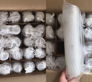 กระป๋องเครื่องดื่มใสทรงกลมแบบมีฝาปิด ขวดพลาสติก PET สำหรับเครื่องดื่ม พิมพ์ลายตามสั่ง พิมพ์ชื่อ พิมพ์ตราสัญลักษณ์ แก้วงานแต่งงาน - Product Image 4