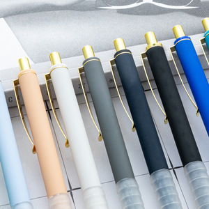 Stylos à bille colorés Pointe noire 1 mm Stylo à bille en plastique avec prise en main super douce Stylos rétractables pour le bureau Publicité Cadeau - Product Image 2
