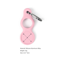 Porte-bouteille d'eau en silicone avec boucle de fixation, mousqueton, clip ceinture et anneau en D, idéal pour les voyages
