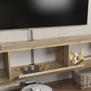 Meuble <span class=keywords><strong>TV</strong></span> en bois moderne et simple avec rangement pour salon, fonction réglable pour chambre à coucher - Product Image 5