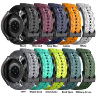 Neues 20mm 22mm Silikon Fußball Uhren armband für Samsung Watch5 für Huawei GT3/Watch4 Pro Gummi Uhren armbänder