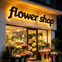 Letras 3D con Retroiluminación LED para Edificios Comerciales, Logotipos Acrílicos Personalizables, Letreros Publicitarios para Interiores/Exteriores, Personalización de Fábrica