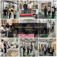 Tapis en laine tissés à la main de style italien, luxe léger, embossés, sur mesure, directement de l'usine