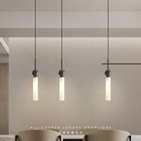 Nouvelles suspensions LED en verre, style nordique de luxe, en fer et verre, hauteur réglable, pour salle à manger, bar, cuisine