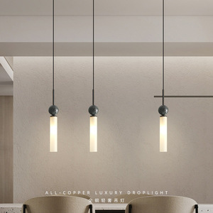 Nouvelles suspensions LED en <span class=keywords><strong>verre</strong></span>, style nordique de luxe, en fer et <span class=keywords><strong>verre</strong></span>, hauteur réglable, pour salle à manger, bar, cuisine - Product Image 6