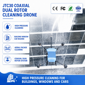 โดรนทำความสะอาดกระจกอาคารสูง JTC30 แบบโคแอกเชียลแรงดันสูง สำหรับบริการบำรุงรักษาอาคารสูง - Product Image 1