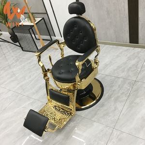 เก้าอี้ช่างตัดผมชายแบบไฮดรอลิกสีดำวินเทจแบบคลาสสิกโบราณสำหรับร้านเสริมสวยแบบมืออาชีพทันสมัย - Product Image 6