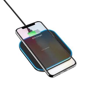 2024 New Fast Charging 15W Portable QI Wireless Charger Pad Mobile Phone Charging Pad Wireless Charger For IPhone For Android
