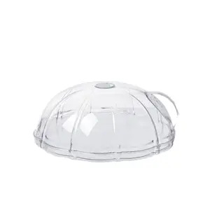 Kitchen transparent dust-proof insulated food cover Food preservation lid Splash proof hot dish cover for microwave oven