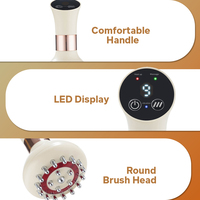 Brosse de massage thermique portative à lumière rouge pour la thérapie des méridiens, grattoir corporel Guasha pour le massage musculaire et des méridiens, relaxation