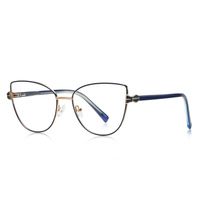 Kacamata Cateye Model 3144, bingkai optik logam, bingkai kacamata Logo kustom Salamin