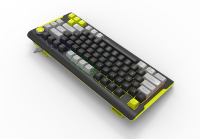 Teclado para Juegos Acer OAK223 Tri-Mode de Membrana, 80 Teclas, Retroiluminación RGB, Anti-Ghosting, Resistente al Agua, con Inclinación Ajustable para PC y Portátil