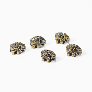 Becora ที่ใส่ธูปทองเหลืองโบราณรูปช้างน่ารักเครื่องประดับมีกลิ่นหอมการทำสมาธิโยคะทนทานยาวนาน - Product Image 2