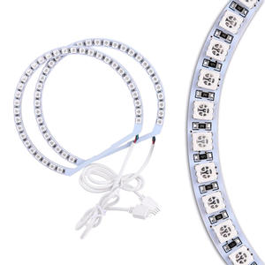 Accessoires voiture universel D-857 ange oeil cercle coloré <span class=keywords><strong>RGB</strong></span> 131MM 4 pièces <span class=keywords><strong>E46</strong></span> M3 ouverture semi-circulaire - Product Image 1