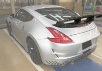 Aileron arrière GT double pont en fibre de carbone haute qualité à pression fixe pour Nissan 370Z Z34