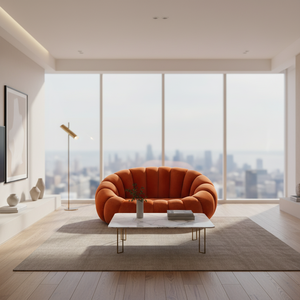 Juego de Sofás de Terciopelo Nórdico con Diseño de Calabaza, Modulares y Extra Suaves para Sala de Estar, Muebles Cómodos para Adultos - Product Image 5