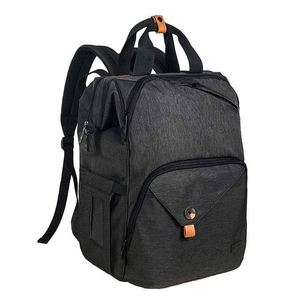Sac à dos pour couches de bébé, grande capacité, double compartiment, avec sangles pour poussette, imperméable, fabriqué en usine BSCI - Product Image 1