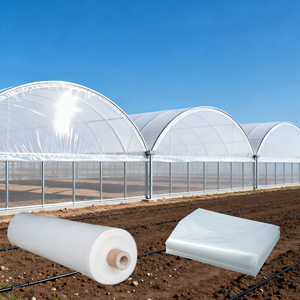 Fabrika Tedarikli UV Dayanımlı Yaşlanma Karşıtı 200 Mikron Tarımsal Sera Filmi HDPE/PE Malzeme Şişirme Kalıplama Plastik Rulo Örtü - Product Image 1
