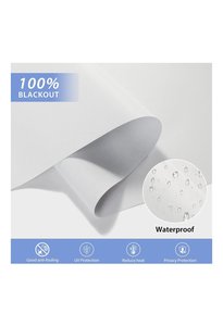 Customized <strong>Horizontal</strong> Built-In Plastic Plain Blackout Window Roller <strong>Blinds</strong> Electric Remote Control Tuya Google Day Night - Product Image 3