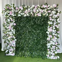 Fleurs en soie en gros, mur de fleurs artificielles pour la décoration d'événements de mariage