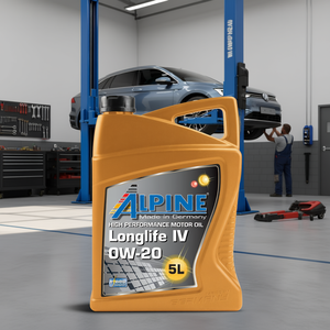 ALPINE LONGLIFE IV <b>0W</b>-<b>20</b> Fully <b>Synthetic</b> Engine <b>Oil</b> VW Engines & Hybrid Approved Lubricant - Product Image 3