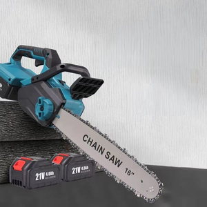 Scie à chaîne électrique sans fil à double batterie, personnalisée OEM, 16 pouces, avec moteur sans balais, outils de travail du bois - Product Image 3