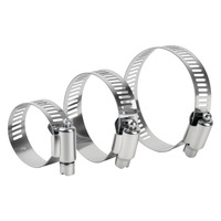 Lot de colliers de serrage réglables en acier inoxydable 304 de type américain pour radiateur, fabrication taïwanaise, vente en gros