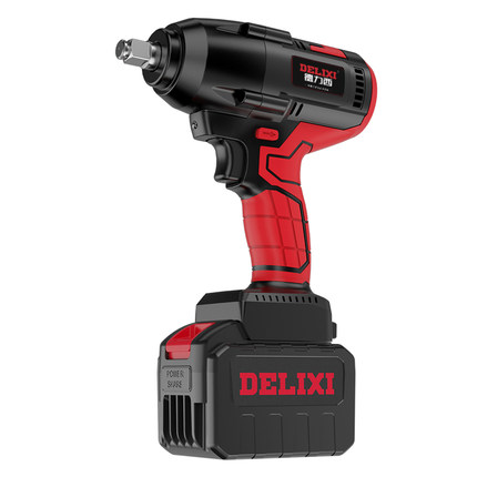 Delixi Electric Wrench Large Torque Brushless Lithium Electric Jackhammer Pool Tool Set Charging Impact Board Flashlight Wrench