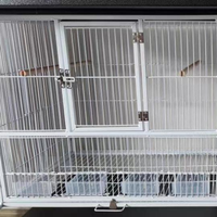 Vente en gros d'usine, cage à oiseaux de grande taille à trois étages, conception de papier en rouleau propre personnalisé, cages d'élevage, cages de vol, oiseaux