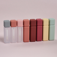 Tube de gloss à lèvres en ABS de 5 ml, emballage de tubes de gloss à lèvres givrés, cosmétiques, rouge à lèvres, emballage cosmétique, sérigraphie, 10 pièces