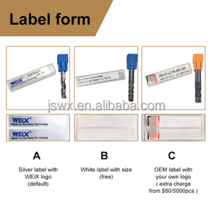 Fraise à compression spirale en carbure à double tranchant (2F) <span class=keywords><strong>pour</strong></span> bois, queue de 1/2 et 1/4, <span class=keywords><strong>pour</strong></span> routeur CNC, outils de menuiserie - Vente chaude - Product Image 5