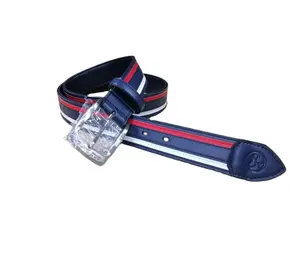 Hotsale Contrast Color Golf Belt/New Design Woman PU Leather Belt/Japanese Obi Belt