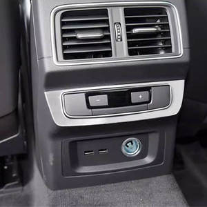 Marco Decorativo para Botón de Calefacción de Asiento Trasero de Acero Inoxidable, Modificación de Estilo Interior, Accesorios para <span class=keywords><strong>Auto</strong></span>, para Audi Q5L SUV 2018 - Product Image 2