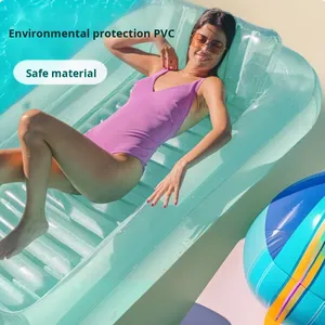 Nouveau lit de bain gonflable double usage pour extérieur, flotteur de piscine, lit flottant de loisirs aquatiques, vente en gros en stock - Product Image 4
