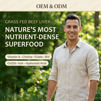 Kapsul Hati Sapi Grass Fed OEM, Suplemen Kesehatan Hati Beku Kering, Mendukung Imunitas dan Kesehatan Tubuh Secara Keseluruhan