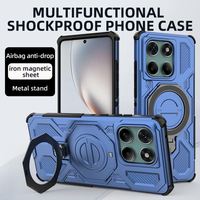 Coque arrière magnétique antichoc de luxe pour Motorola Edge 50 Fusion Pro/60 Fusion - Étui de protection tendance haut de gamme