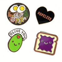 Broche personnalisée en émail motif animal de dessin animé, design mignon, en métal souple ou rigide, vente en gros pour sacs, vêtements, cadeaux