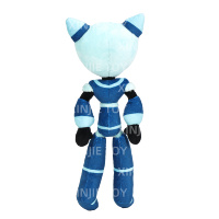 Großhandel: Kundenspezifisch bedruckte, weiche Roboter-Plüschpuppen in Blau – Cartoon-Design Roboter-Stoffpuppen