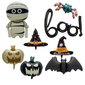 Ballons mats d'<span class=keywords><strong>Halloween</strong></span>, ballons momie et chauve-souris, décorations effrayantes pour fête mexicaine d'<span class=keywords><strong>Halloween</strong></span> - Product Image 1