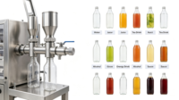 Machine de remplissage automatique contrôlée par PLC, remplisseur quantitatif pour les lignes d'emballage de boissons, de produits chimiques et de tabac