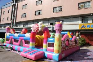 Château plein d'entrain gonflable de sucrerie pour le grand videur de trampoline de château sautant gonflable d'enfants - Product Image 5