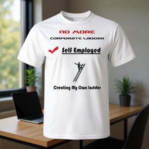 T-shirt Premium « Plus de carrière en entreprise, auto-entrepreneur » : Créant ma propre échelle de carrière - Product Image 3