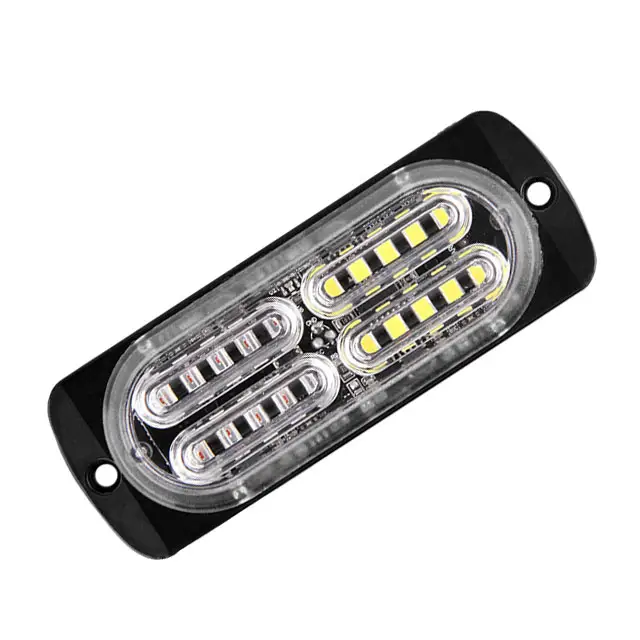 HTAUTO 12-24V 20-LED Emergency Warning Caution Hazard Construction Amber Strobe Light Bar with 16 Different Flashing