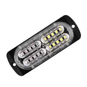 Ht-auto — barre lumineuse 12-24V, 20 LED en cas d'urgence, protection stroboscopique, ambre, avec 16 types de flash - Product Image 1