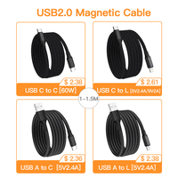 Chargeur rapide USB C pour téléphone portable USB2.0 PD 60W 3A, câble USB, câble de charge rapide pour Huawei Xiaomi iPhone 15 Apple
