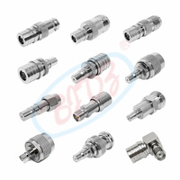 Adaptateur de connecteur coaxial RF à angle droit 90 degrés RP SMA/TNC/BNC/Type N, convertisseur mâle-femelle, connecteur QMA mâle-femelle