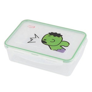 Lots de liquidation : Contenants alimentaires en <span class=keywords><strong>plastique</strong></span> écologiques à motifs de dessins animés avec couvercle, compatibles micro-ondes, étanches, organisateurs de réfrigérateur - Product Image 1